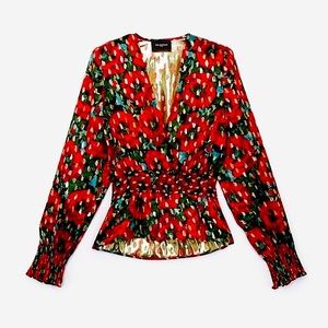 NWT The Kooples Giant Poppy Top